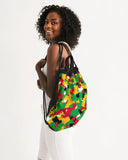 Guyana Flag Camo Canvas Drawstring Bag - Conscious Apparel Store