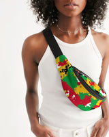 Guyana Flag Camo Crossbody Sling Bag - Conscious Apparel Store