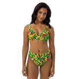 Guyana Flag Camo high - waisted bikini - Conscious Apparel Store