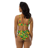 Guyana Flag Camo high - waisted bikini - Conscious Apparel Store