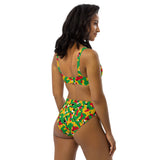 Guyana Flag Camo high - waisted bikini - Conscious Apparel Store