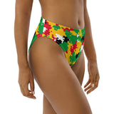 Guyana Flag Camo high - waisted bikini bottom - Conscious Apparel Store