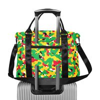 Guyana Flag Camo Large Capacity Duffle Bag - Conscious Apparel Store