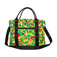 Guyana Flag Camo Large Capacity Duffle Bag - Conscious Apparel Store