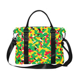 Guyana Flag Camo Large Capacity Duffle Bag - Conscious Apparel Store