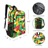 Guyana Flag Camo Leisure Sports Backpack - Conscious Apparel Store