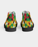 Guyana Flag Camo Men's Hightop Canvas Shoe - Black - Conscious Apparel Store