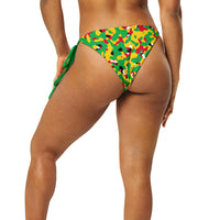 Guyana Flag Camo string bikini bottom - Conscious Apparel Store