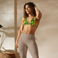 Guyana Flag Camo string bikini top - Conscious Apparel Store