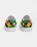 Guyana Flag Camo Women's Slip - On Canvas Shoe - Conscious Apparel Store