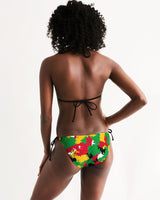 Guyana Flag Camo Women's Triangle String Bikini - Conscious Apparel Store