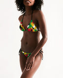 Guyana Flag Camo Women's Triangle String Bikini - Conscious Apparel Store