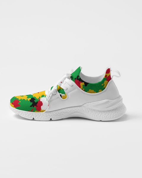 Guyana Flag Camo Women's Two - Tone Sneaker - Conscious Apparel Store