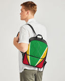 Guyana Flag Camouflage Classic Faux Leather Backpack - Conscious Apparel Store