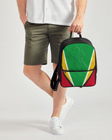 Guyana Flag Camouflage Classic Faux Leather Backpack - Conscious Apparel Store