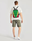 Guyana Flag Camouflage Classic Faux Leather Backpack - Conscious Apparel Store