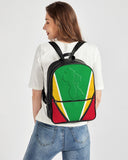 Guyana Flag Camouflage Classic Faux Leather Backpack - Conscious Apparel Store