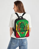 Guyana Flag Classic Faux Leather Backpack - Conscious Apparel Store
