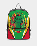 Guyana Flag Classic Faux Leather Backpack - Conscious Apparel Store