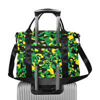 Jamaica Flag Camo Large Capacity Duffle Bag - Conscious Apparel Store