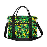 Jamaica Flag Camo Large Capacity Duffle Bag - Conscious Apparel Store