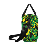 Jamaica Flag Camo Large Capacity Duffle Bag - Conscious Apparel Store