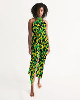 Jamaica Flag Camo Swim Cover Up - Conscious Apparel Store