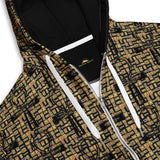 Nubia Ankh Cross (Black) Unisex zip hoodie (6Colors Available) - Conscious Apparel Store