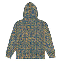 Nubia Ankh Cross (Blue) Unisex zip hoodie (6Colors Available) - Conscious Apparel Store