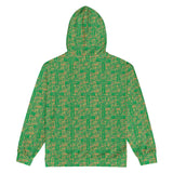 Nubia Ankh Cross (Green) Unisex zip hoodie (6Colors Available) - Conscious Apparel Store