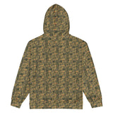 Nubia Ankh Cross (Olive) Unisex zip hoodie (6Colors Available) - Conscious Apparel Store