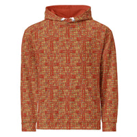 Nubia Ankh Cross (Red - Rust) Unisex Hoodie (6 Colors Available) - Conscious Apparel Store