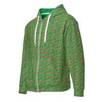 Nubia (Green) Unisex zip hoodie (6Colors Available) - Conscious Apparel Store