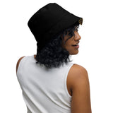 Nubia Hieroglyphics (Black) Reversible bucket hat - Conscious Apparel Store