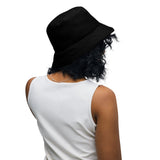 Nubia Hieroglyphics (Black) Reversible bucket hat - Conscious Apparel Store