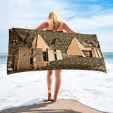 Nubia Pyramids (Black) Beach Towel (6 Colors Available) - Conscious Apparel Store