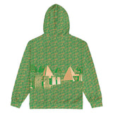 Nubia Pyramids (Green) Unisex zip hoodie (6Colors Available) - Conscious Apparel Store