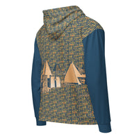 Nubia Pyramids II (Blue) Unisex zip hoodie (6Colors Available) - Conscious Apparel Store