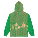 Nubia Pyramids II (Green) Unisex zip hoodie (6Colors Available) - Conscious Apparel Store