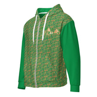 Nubia Pyramids II (Green) Unisex zip hoodie (6Colors Available) - Conscious Apparel Store