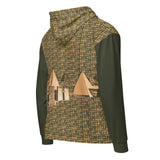 Nubia Pyramids II (Olive) Unisex zip hoodie (6Colors Available) - Conscious Apparel Store