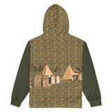 Nubia Pyramids II (Olive) Unisex zip hoodie (6Colors Available) - Conscious Apparel Store