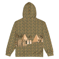 Nubia Pyramids (Olive) Unisex zip hoodie (6Colors Available) - Conscious Apparel Store