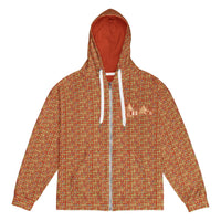 Nubia Pyramids (Red - Rust) Unisex zip hoodie (6Colors Available) - Conscious Apparel Store