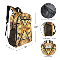 Nubian II Gold Leisure Sports Backpack - Conscious Apparel Store