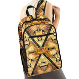 Nubian II Gold Leisure Sports Backpack - Conscious Apparel Store