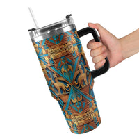 Nubian III 40oz Tumbler with Black Handle - Conscious Apparel Store