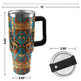 Nubian III 40oz Tumbler with Black Handle - Conscious Apparel Store