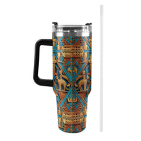 Nubian III 40oz Tumbler with Black Handle - Conscious Apparel Store