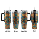 Nubian III 40oz Tumbler with Black Handle - Conscious Apparel Store